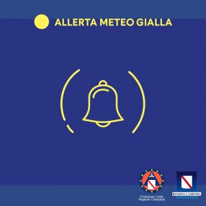 Allerta meteo gialla in Campania fino a domani alle 12