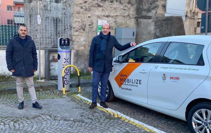 Striano ECARSHARING 0 Sindaco DEL GIUDICE e CORDELLA