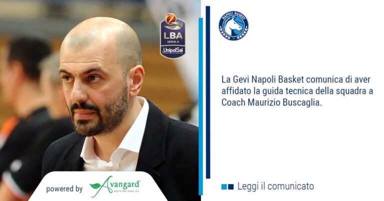 Gevi Napoli Basket, il Coach è Maurizio Buscaglia