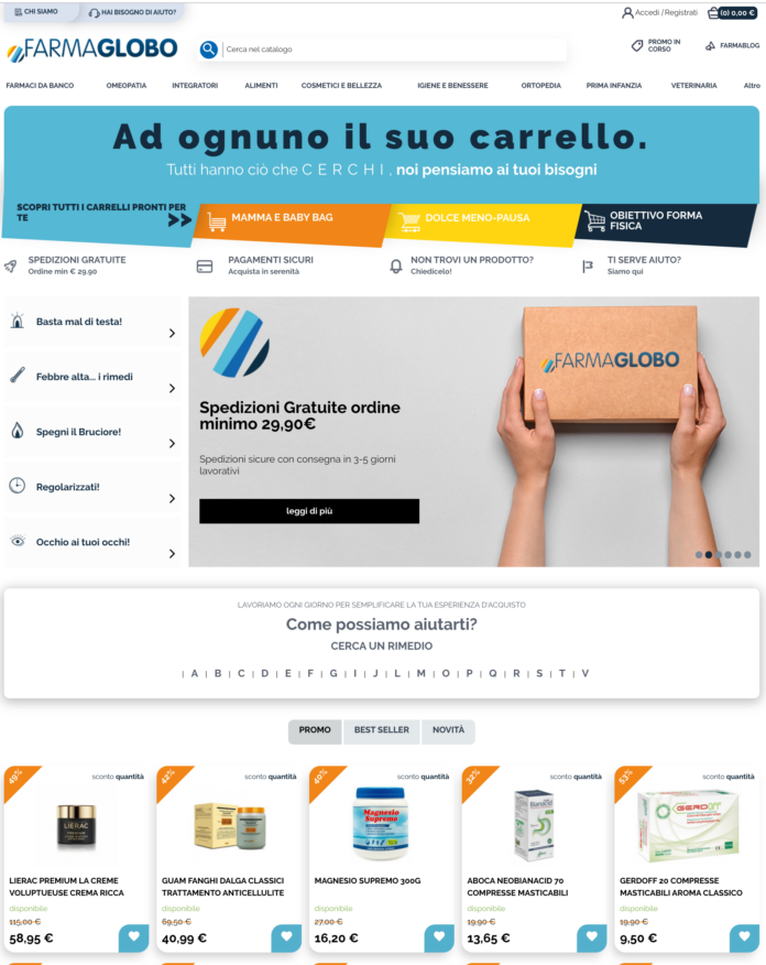 farmaglobo nuovo sito