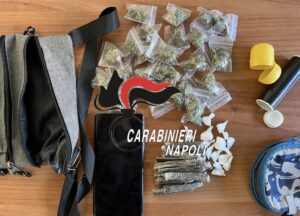 Hashish, marijuana e cocaina. Carabinieri arrestano pusher 26enne