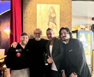 Lo chef Massimo Bottura a Napoli in visita da “Ieri, Oggi, Domani”