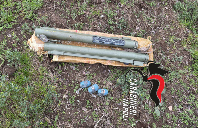 Giugliano rinvenimento bazooka 17.01.2025