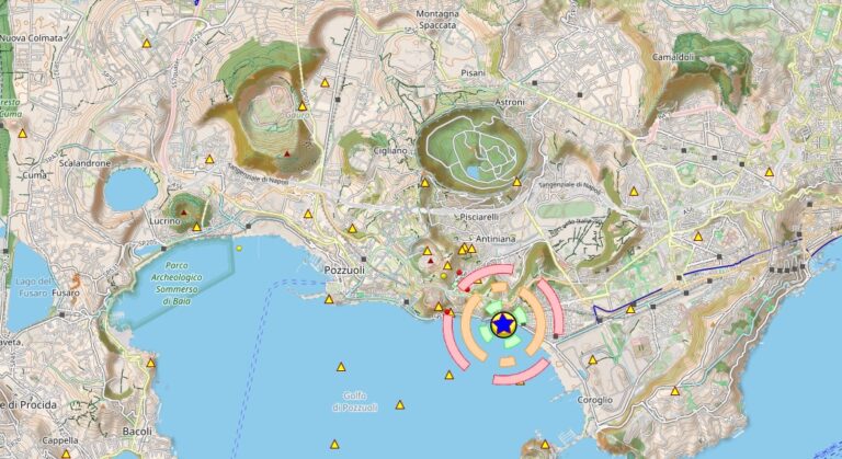 Nuova scossa ai Campi Flegrei: terremoto di magnitudo 4 all’alba