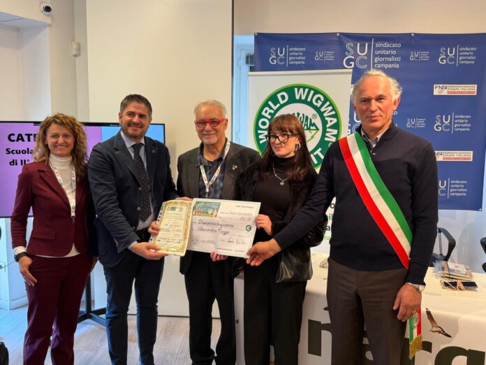 Un momento della premiazione