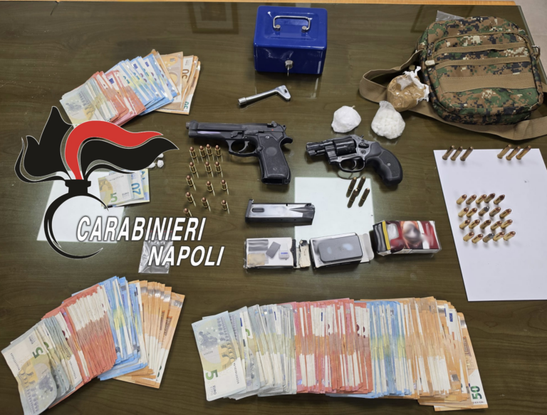 Pozzuoli, armi e droga nell’ascensore: un arresto