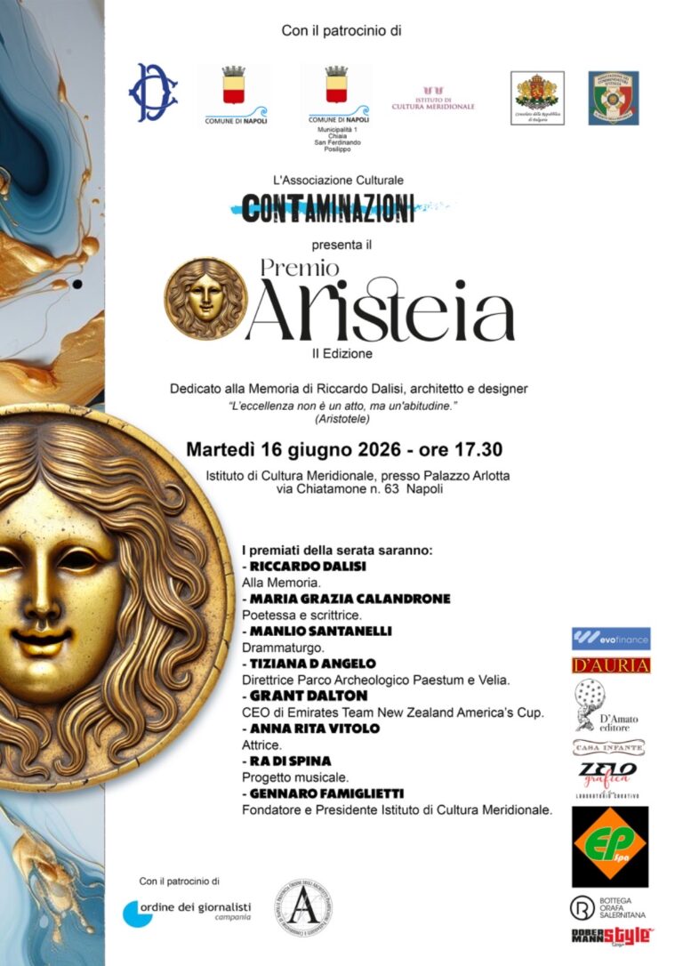 Al via la seconda edizione del Premio Aristeia in memoria di Riccardo Dalisi