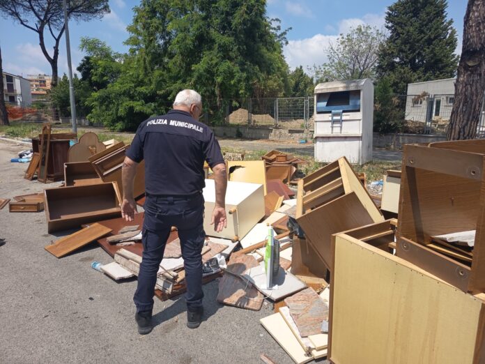 I rifiuti sequestrati nella 
