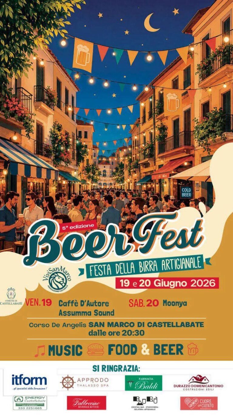 Castellabate, birrifici artigianali in mostra a San Marco: al via la quinta edizione del “Beer Fest”