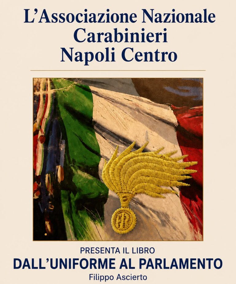 Libri: a Napoli la presentazione di Filippo Ascierto “Dall’uniforme al Parlamento”
