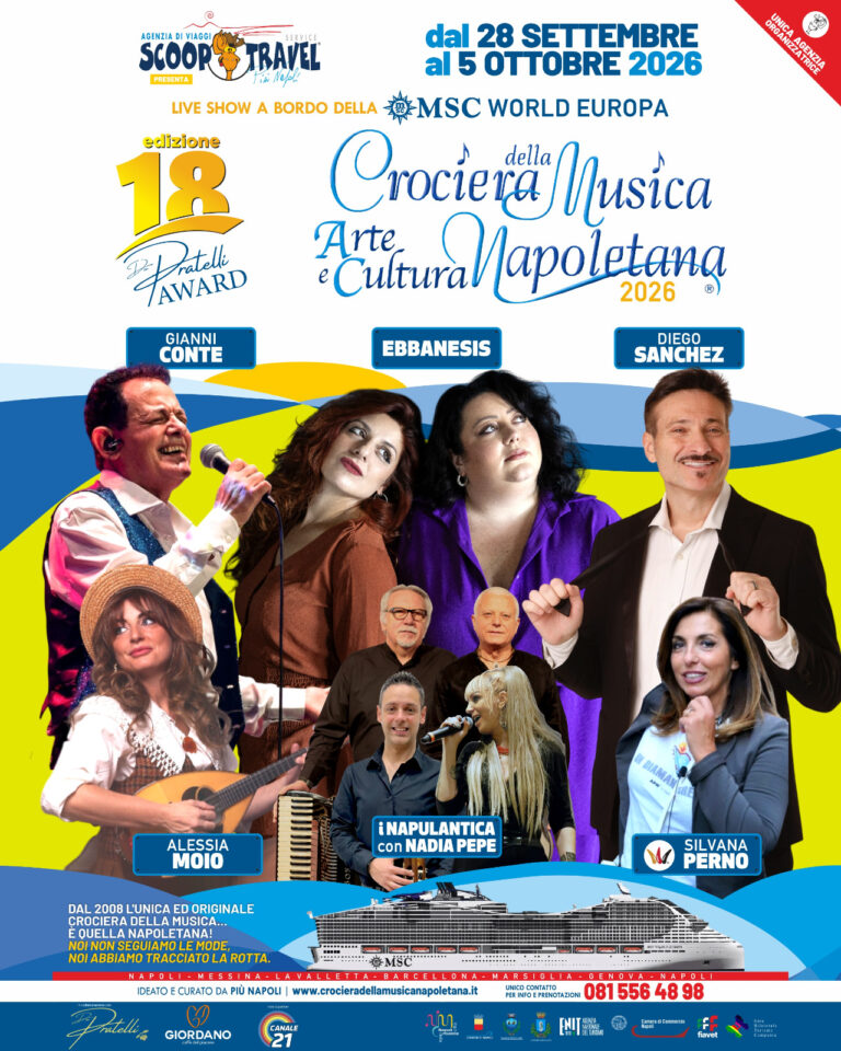 Nasce “Napoli On Board”: la Crociera della Musica apre il sipario e lancia il progetto per i giovani talenti della canzone napoletana