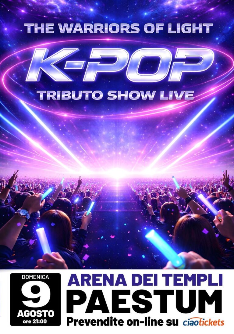 Capaccio Paestum, all’Arena dei Templi arriva “K-POP Warriors”: il musical ispirato al fenomeno musicale che ha conquistato il mondo
