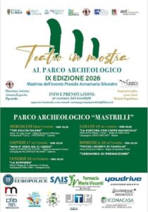 Nola, al via la nona edizione di Teatro in Mostra al Museo: dal 16 al 20 settembre, l’appuntamento è al Parco Mastrilli Nola, al via la nona edizione di Teatro in Mostra al Museo: dal 16 al 20 settembre, l’appuntamento è al Parco Mastrilli