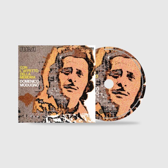 Copertina album 'Con l'affetto della memoria' di Domenico Modugno con vinile e cd.