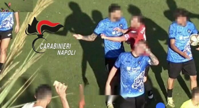Carabinieri di Casamicciola Terme, 12 denunciati dopo il ferimento di un arbitro 19enne durante una partita di calcio