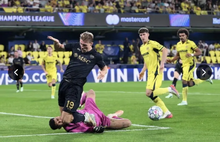 Champions League: il Villareal umilia il Napoli 3-1